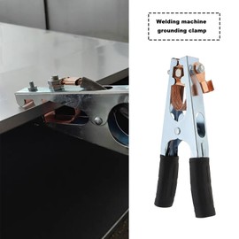 OTOTEC 2pcs 500A Welding Machine Ground Clamp Electroplated Welding Ground Clip Copper Ground Clamp Welding Earth Clip for Resistance Welding Stud Welding