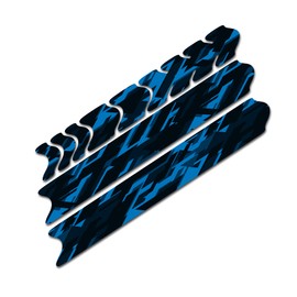 AlphaShield Bicycle Frame Protector, Chain Stays Protection Film, Sticker, Frame Protection, Carbon, MTB, BMX, Paint Protection Film, R161 (16 Future Neon Blue)