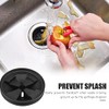 Garbage Disposal Splash Guards, 3 3/8" EPDM Rubber Drain Insert