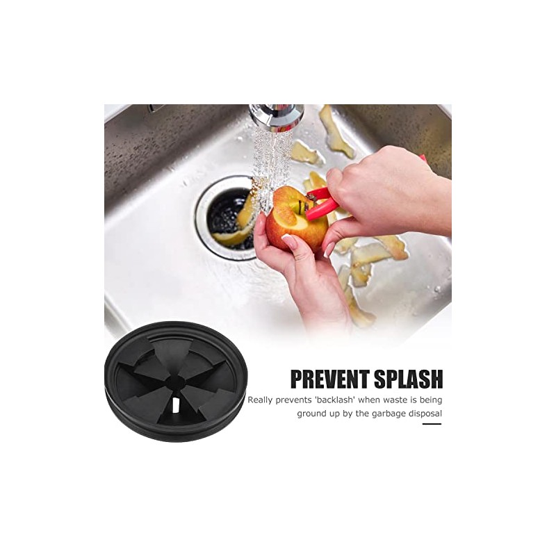 Garbage Disposal Splash Guards, 3 3/8" EPDM Rubber Drain Insert