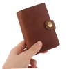 Parliky Slim Leather Card Holder Compact Mini Wallet for Business