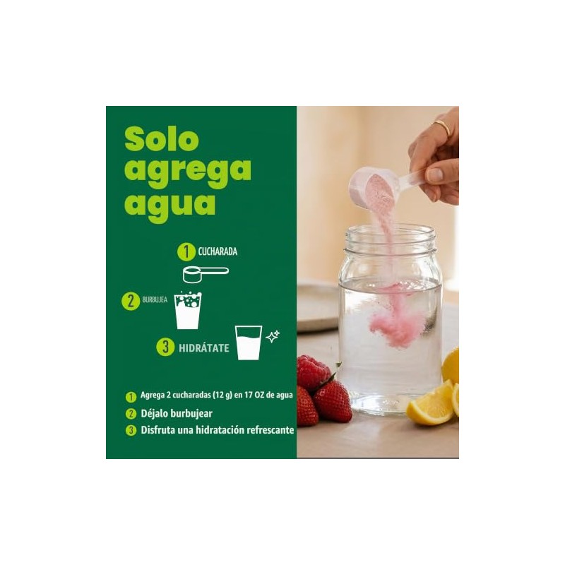 Organika Electrolitos con Colágeno con Prebióticos Limón y Bayas 360