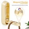 cobmiraln Gold Coat Hooks Foldable Wall Hook - Heavy-Duty Alloy