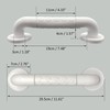 Bathroom Grab Rail with Anti-Slip Grip and Luminous Circles Bath