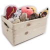 Wooden Open Storage Box with Handles | 30 x 20