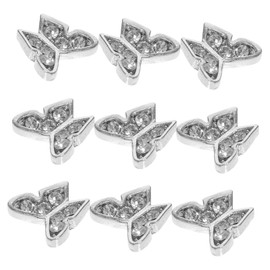 BIUDECO Fashionable d Butterfly Diamond Art Amulet Nail Charms Decorations for DIY Manicure