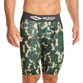 Shock Doctor Unisex Supporter, Compression W/Athletic Cup, Adult Compression Shorts, American Camouflage, M