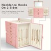 KAMIER Jewelry Box for Women, 6-Layer Large Jewelry Organizer Box