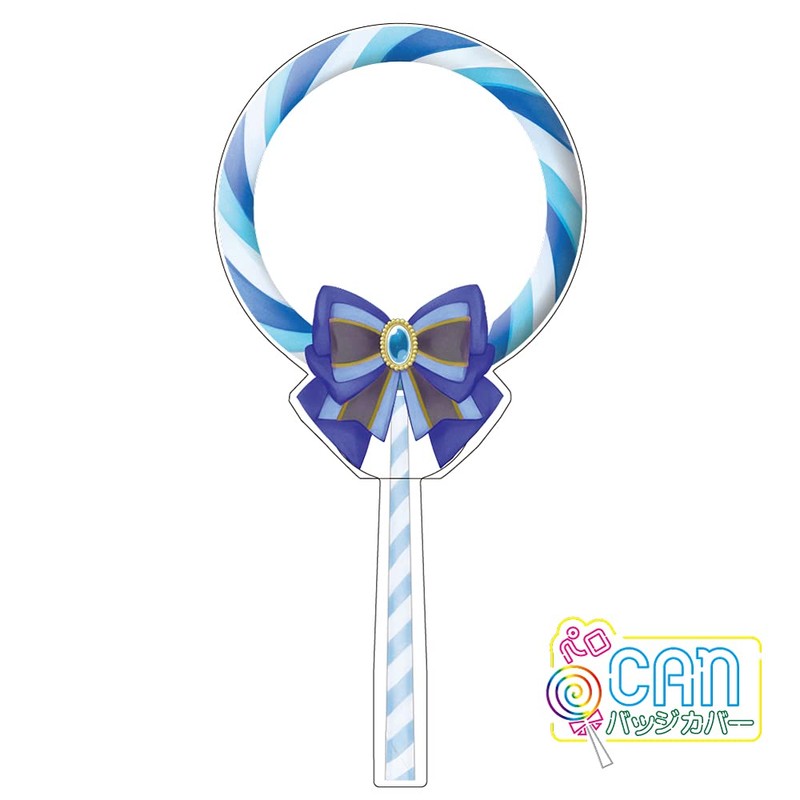 Hagoromo Perro CAN Badge Cover (Blue Hawaii), Can Batch Cover
