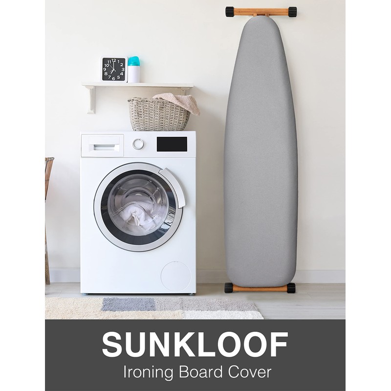 SUNKLOOF Extra Thick Ironing Board Cover and Pad, Resist Scorching