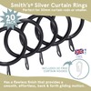Curtain Rings With Eyelet by Smith’s® | Black / 20