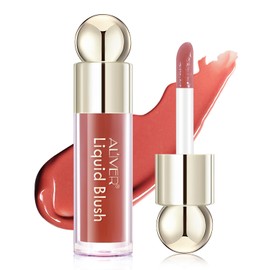 Liquid Blush, 7.5ml Velvet Liquid Blush Smooth Cream Blush, Waterproof Lightweight Natural-Looking Smooth Natural Long-Wearing Liquid Blusher-Love(Pack of 1)
