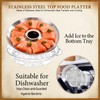 PEDOBALI 3 Set 11.8 Inch Chilled Serving Tray with Compartments