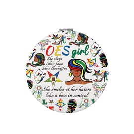 Zuo Bao OES Sorority Women Gift OES Makeup Mirror Destined to Shine Travel Mirror (OES)