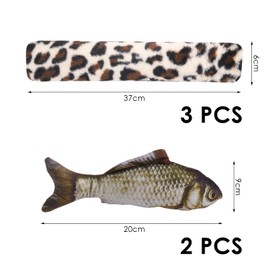 TVSVKWE 5 Pieces Of Cat Toys, Cat Supplies, Cat Plush Toys, Creative Cat Toys, Cat Indoor Toys.