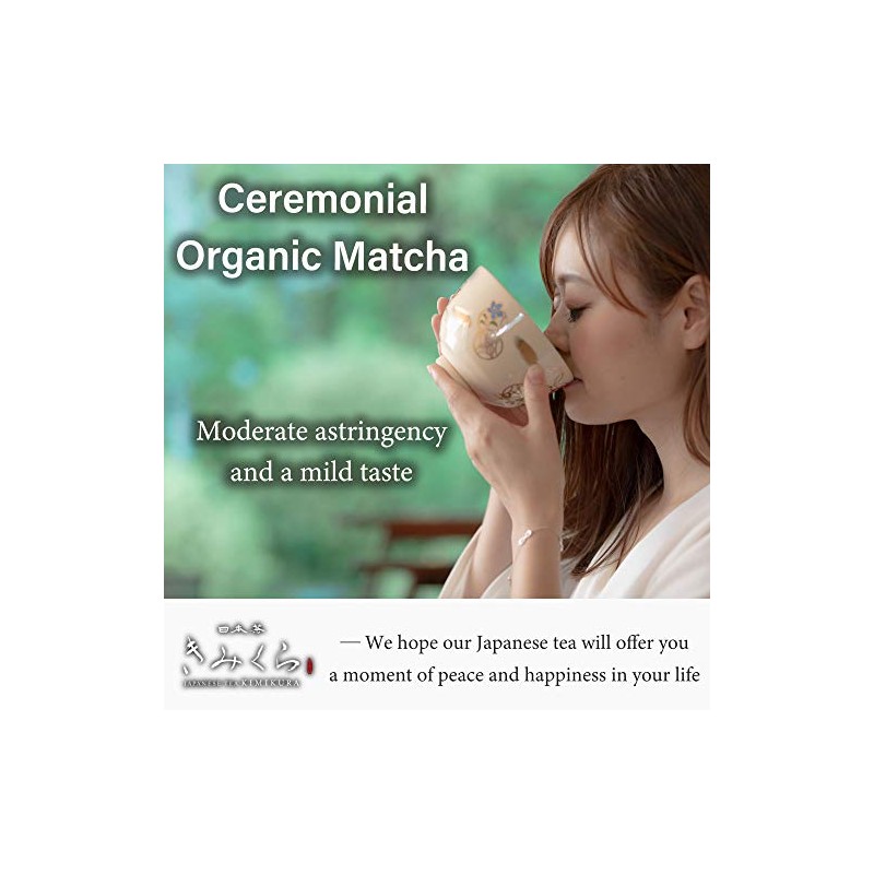Organic Ceremonial Matcha Green Tea Powder - Premium Quality