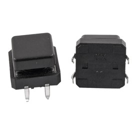 sourcing map 20 Pcs PCB Momentary Tactile Push Button Switch 12 x 12 x 12mm 4 Pin DIP W Cap