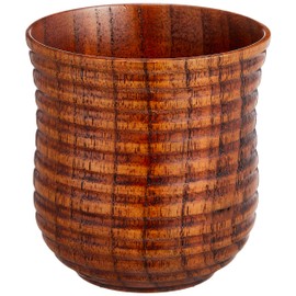 Wakacho WK7580 Wooden Steamed Tea Cup Lacquer Diameter 2.8 x 3.1 inches (7.2 x 8 cm)