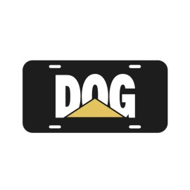 BLVD DOG joke funny caterpillar Puppy K9 Cat work Vehicle License Plate Auto Car Tag