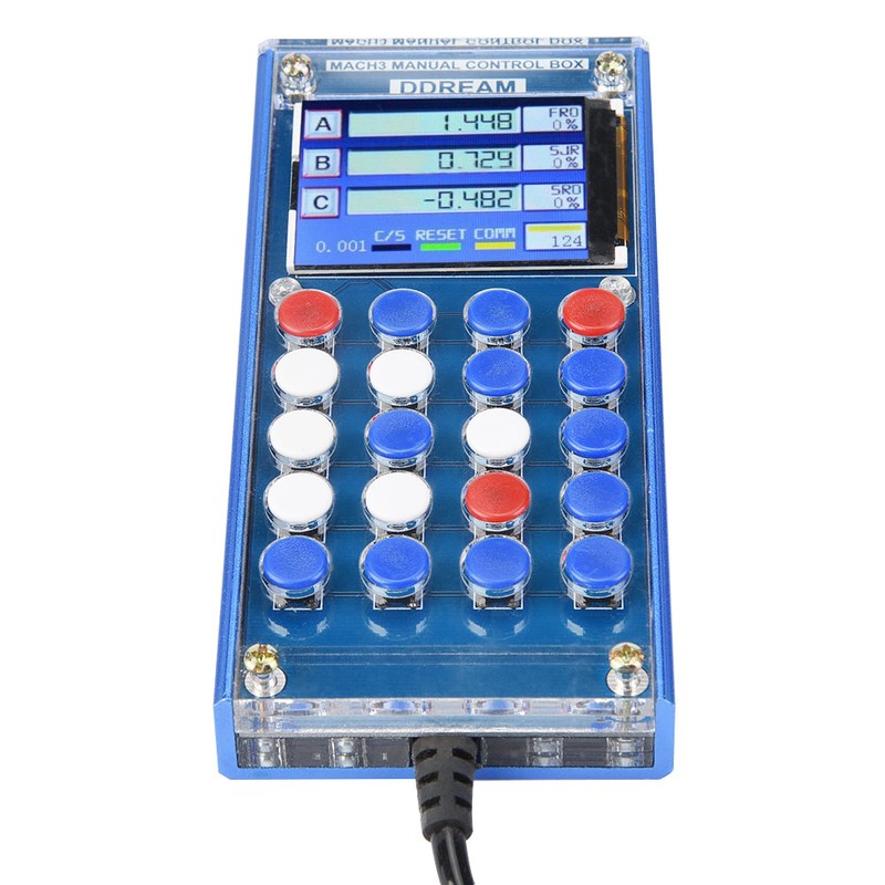 6 Axis Mach3 Digital LCD Display Hand Manual Control Box