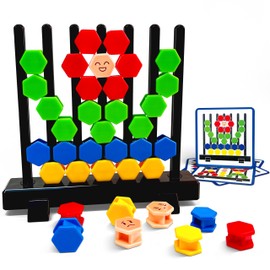 3D Hexagon Building Blocks Puzzle Board Games for Kid Adult Educational Toys Brain Teaser Puzzles Challenge Geometry Logic IQ Games STEM for 3 Years Boys Girls