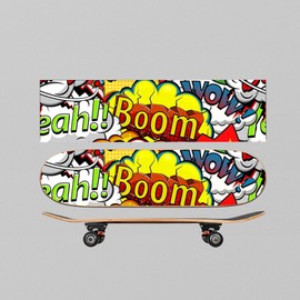 LMYEE Skateboard Grip Tape, Black Griptape Sheet 9 x 33 Inch 2 Pack, Non Slip Bubble Free Skateboard Sandpaper, Scooter Grip Tape, Nice packgae Without Foldable Mark (2PCS Black) (boom)