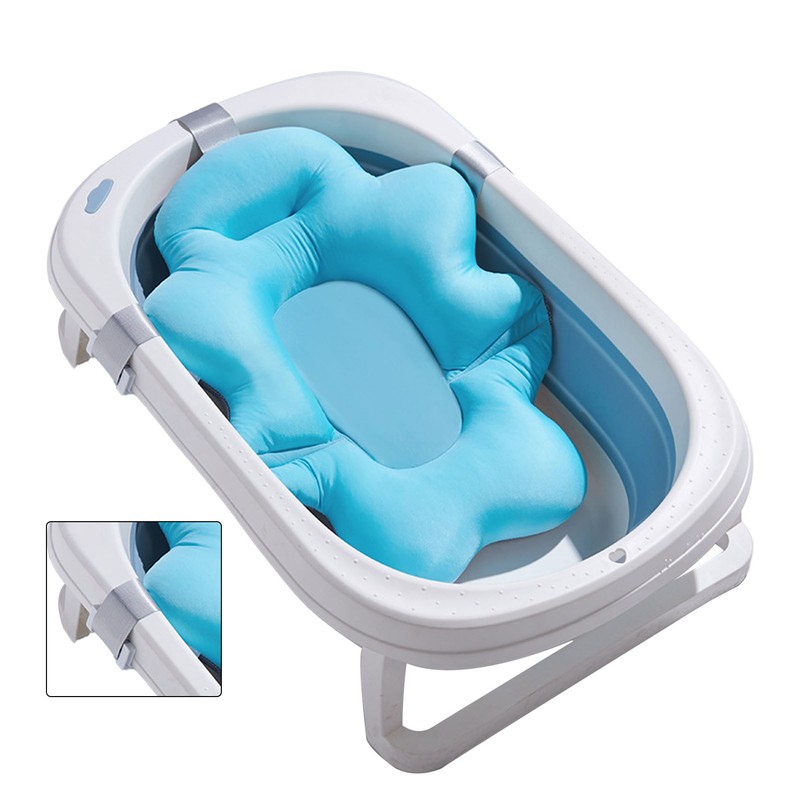Baby Bath Cushion Pad Adjusted Mesh Support Baby Bath Floating