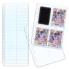 XiowDow 12pcs A5 Binder Pockets Clear PVC Card Holder Top