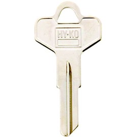 Hy-Ko Key Blank Cylinder Dexter Ez# De4 Single Sided 10 Pc/Bag UPC Coded