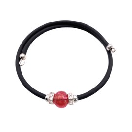 Glass Bracelet, Murano Glass Bracelet, Murano Glass Bead Bracelet, Memory Wire Bracelet, Beaded Bracelet, Handmade Glass Bracelet, Murano Glass Beads, Dainty 0.8cm Murano Glass Bead