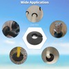 MroMax Fit 3/4" Black Plastic PP Pipe Cover, 20mm (0.79")