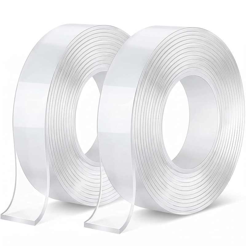 2 Piezas Nano Cinta Adhesiva Doble Cara, Nano Cinta Transparente