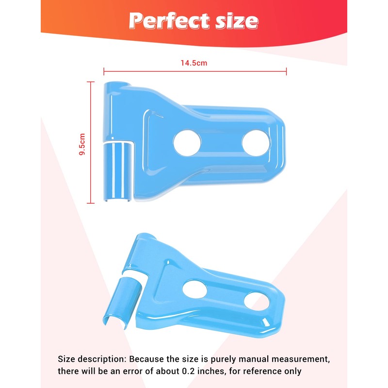 JeCar Door Hinge Cover Trim Exterior Accessories Compatible with Jeep