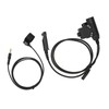 U94 PTT Adapter Cable Walkie Talkie Headset Adapter with Key