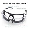UKNOW Photochromic Safety Glasses, Scratch Resistant Transition Lenses, Removable Foam
