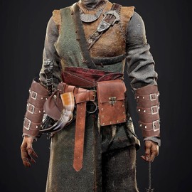 Renaissance Accessories Belt Pouch Coin Purse Viking Bracer Hook Medieval Festival Costume Cosplay Casual Fanny Pack (Brown)