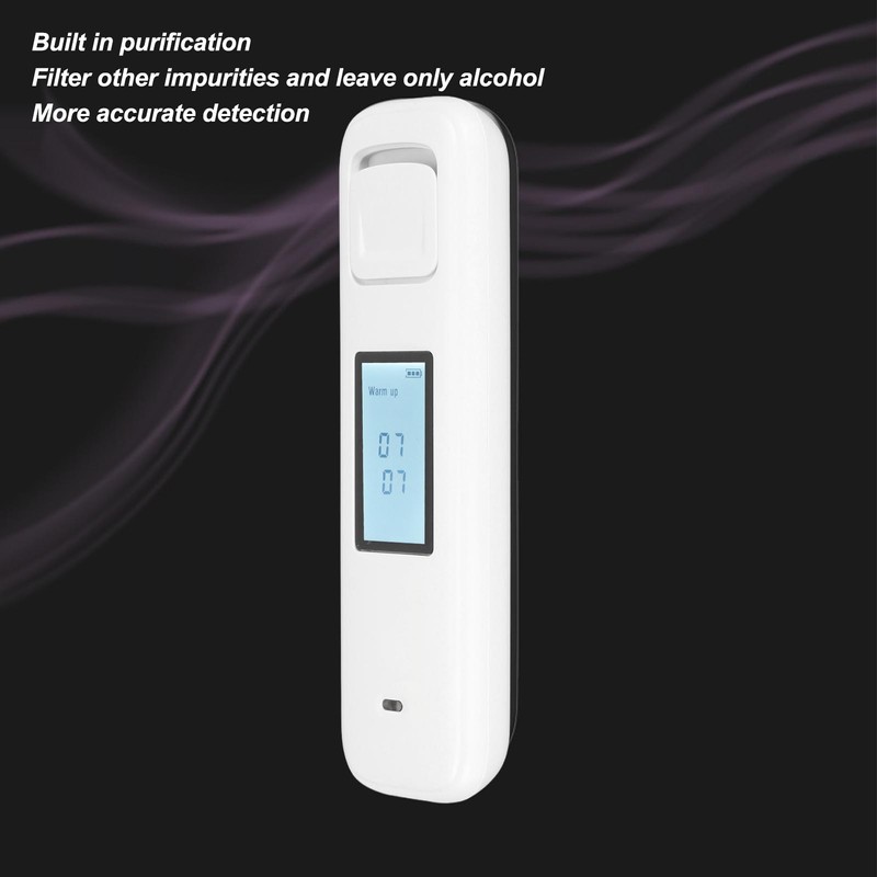 Alcohol Tester LCD Digital Display Indicator Light Alarm Breath Alcohol