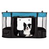 Dog Playpen - 43x34x23 Inch Puppy Kennel with Mesh Windows,