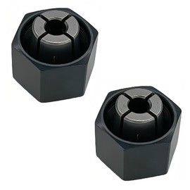 1/4-Inch (6.35mm) Collet and Nut Replacement (2-Pack) - Compatible with Bosch 2610906283 Hitachi 323-293 - Replaces for DeWalt 326286-04