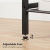 HOOBRO Side Table, 3-Tier Tall End Telephone Table with Adjustable