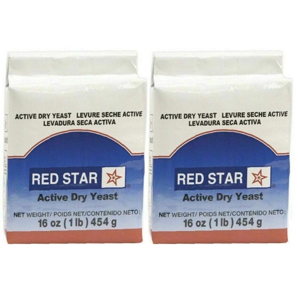 Red Star Active Dry Yeast 16 oz size 2Pack