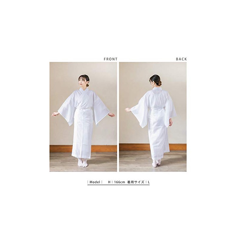 [KIMONOMACHI] Women's Nagajuban Washable Nagajuban Single Item "Summer Nagajuban White