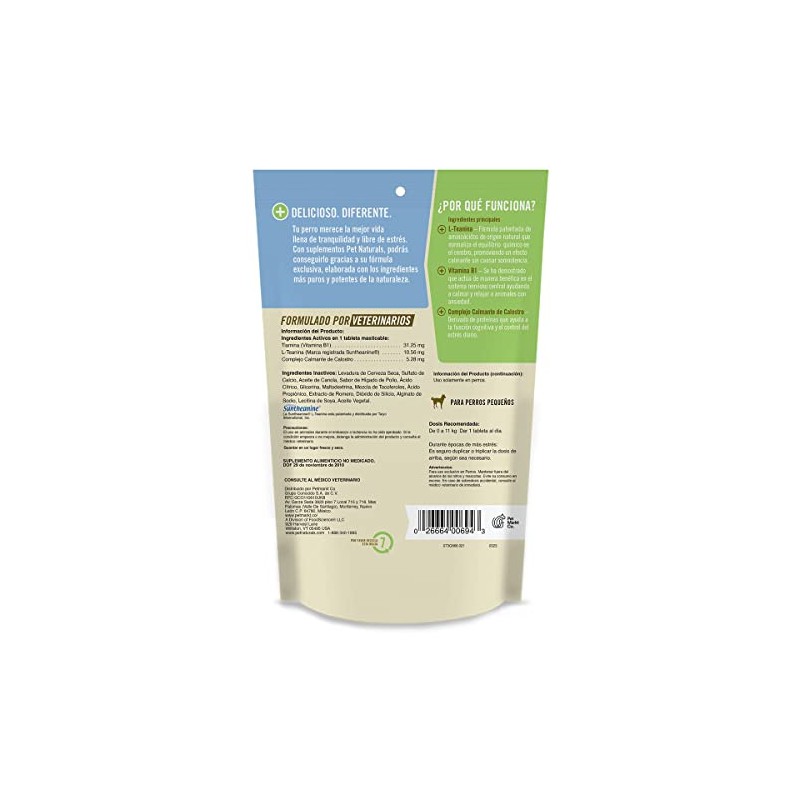Pet Naturals, Calmantes Naturales, Razas Pequeñas, 31. 5g