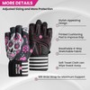 Weight Lifting Workout Gloves Women Men Crossfit with Wrist Wraps
