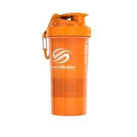 SmartShake O2GO NEON Orange Protein Shaker 20.2 fl oz (600 ml)