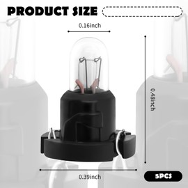 CXCCOI 5PCS Car Dash Lights for Car Interior,T4 14V Instrument Cluster Bulbs Replace Interior Car Lights,Universal Halogen Light Bulbs for Dash Light Bulbs Car Accessories