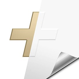 VViViD Auto Emblem Vinyl Wrap, Matte White, Compatible with Chevy Bowtie Logo 11.8 Inches x 4 Inches Sheets (x2)