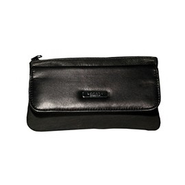 Lorenz Womens Ladies Black Soft Leather Slim Purse W13/1221L by Classyshades