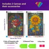 OFRKE 2-Piece Rose Sunflower Diamond Painting Kits for Adults, Round
