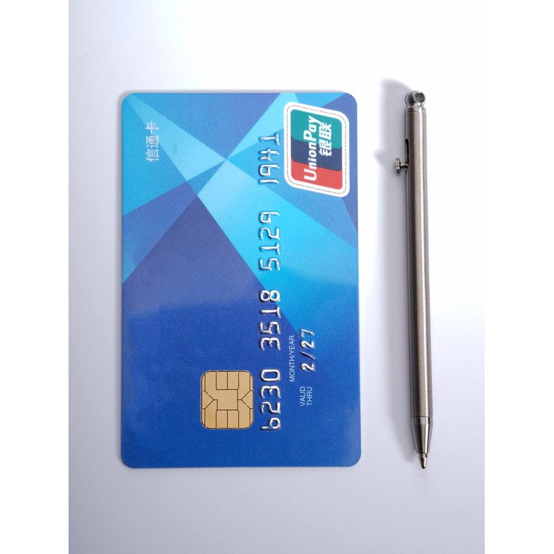 Titanium Mini Bolt Action Pen, 3.30 x 0.20 cm, Keyring,